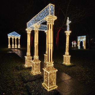 LuminaPark fény oszlopai